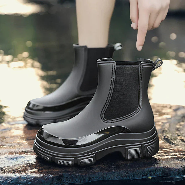Dames Chelsea Regenlaarzen met Chunky Platformzool – Elara