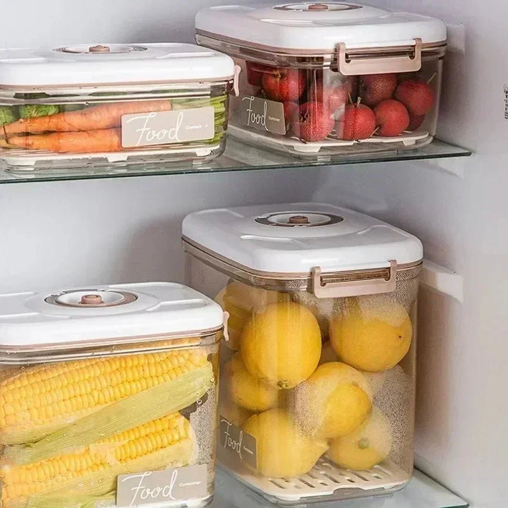 Food Vacuum Storage Box Transparent Container with Hand Pump – FreshLock