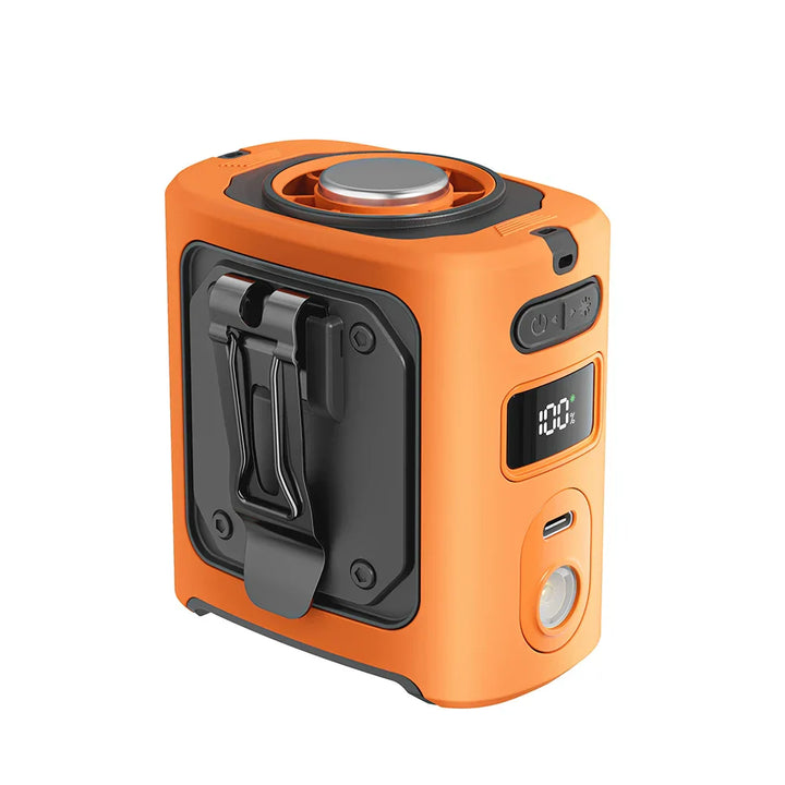 8000mAh Portable Cooling Hip Fan with Power Bank &amp; LED Light – FrostBreeze