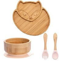 Kindergeschirr-Set mit Saugnapf - EcoFeast