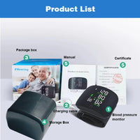 Digitales Handgelenk-Blutdruckmessgerät mit LCD-Display – PulseTrack