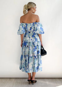 Off-Shoulder Midi Dress – Waist