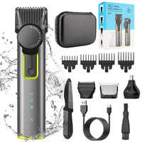 Barttrimmer & kabelloses Haarschneider-Set – HydroTrim