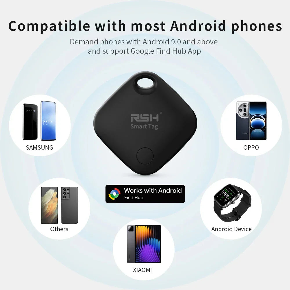 4PCS Slimme GPS Tracker Tags met Google Find Hub voor Android apparaten
