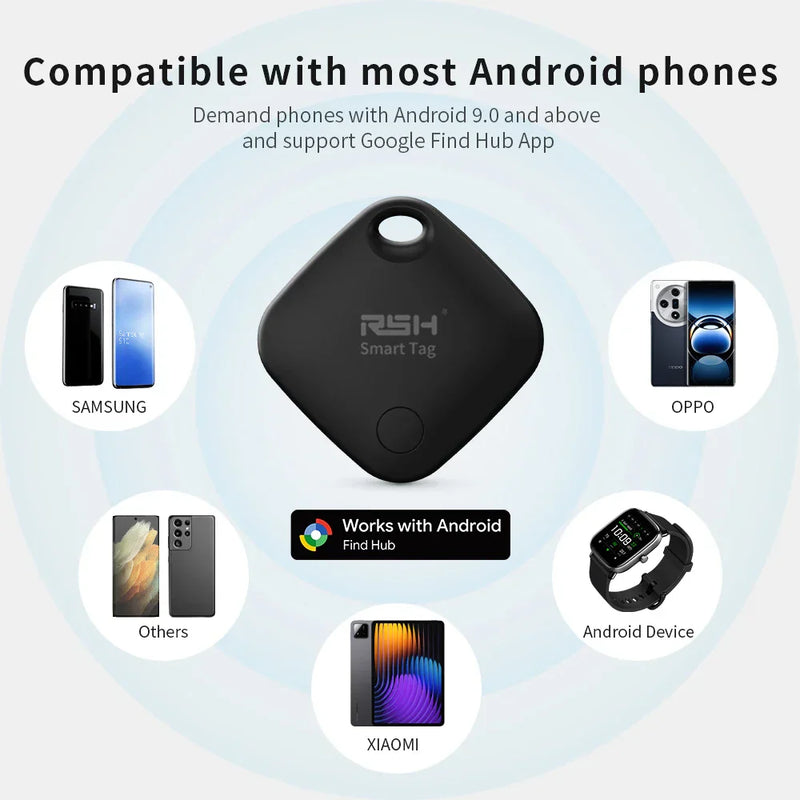 4PCS Slimme GPS Tracker Tags met Google Find Hub voor Android apparaten