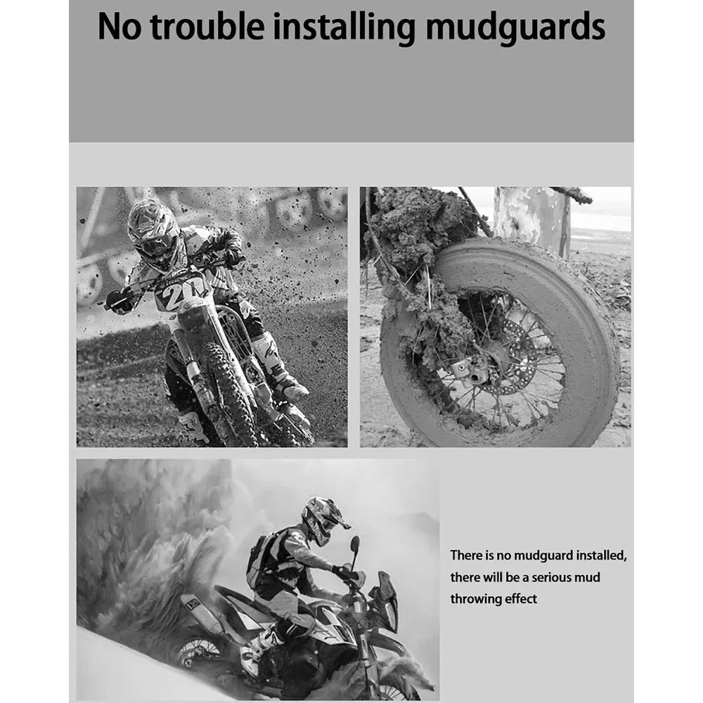 Universeller Motorrad-Hinterradkotflügel mit Reflektor – RoadGuard