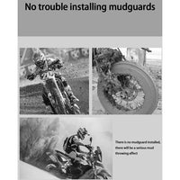 Universeller Motorrad-Hinterradkotflügel mit Reflektor – RoadGuard