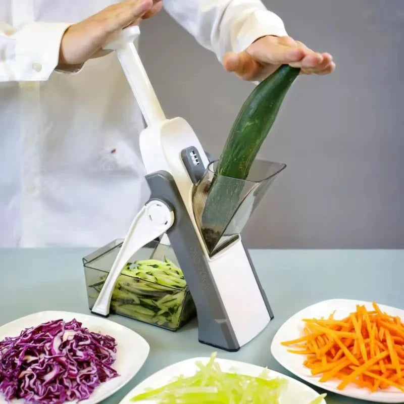 Sicherer 5-in-1 Gemüseschneider (1+1 gratis) - VeggieChop Pro