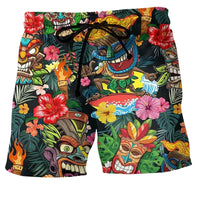 Herren-Badeshorts mit Graffiti-Print – NovaBay