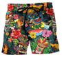 Herren-Badeshorts mit Graffiti-Print – NovaBay