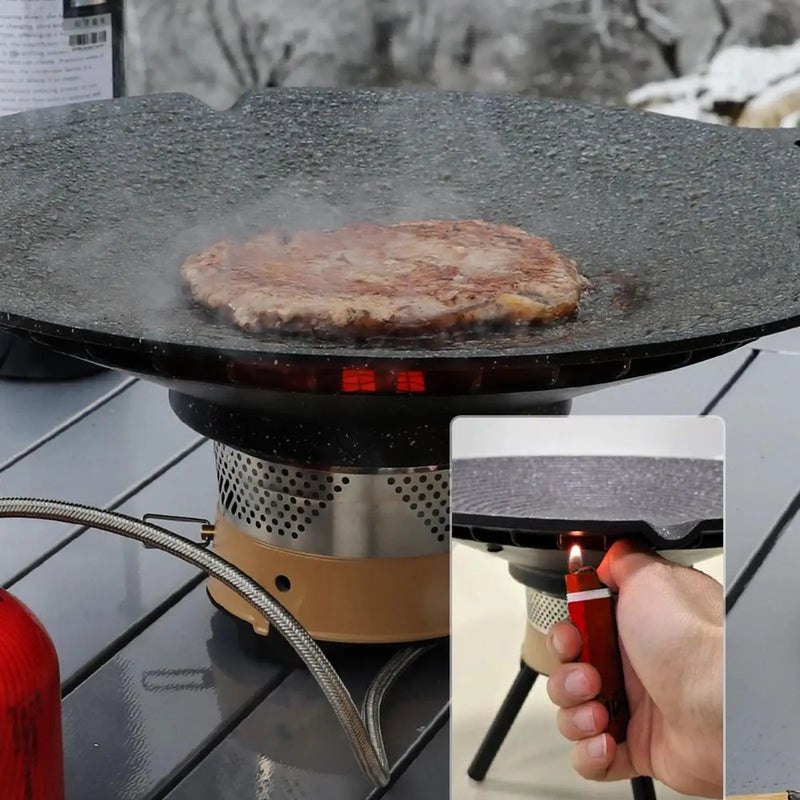 Portable Aluminum Grill Pan with Handles for Camping &amp; BBQ – Arlo