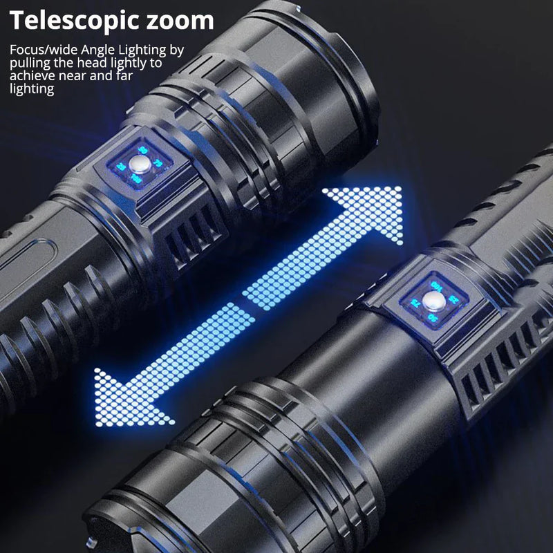 Wiederaufladbare 10000-Lumen-LED-Taschenlampe – Striker