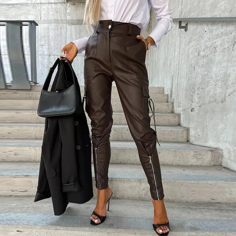 Trendige Damen-Lederhose - Sophie