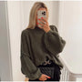 Oversized gestrickter Damenpullover - Mia