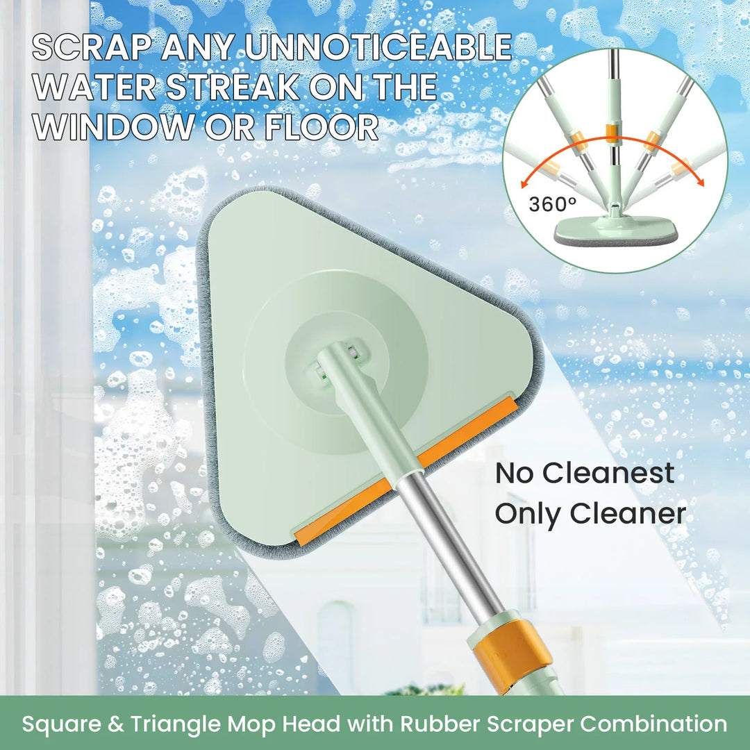 Selbstrotierender Flacher Wischmopp mit Eimer - SpinMop