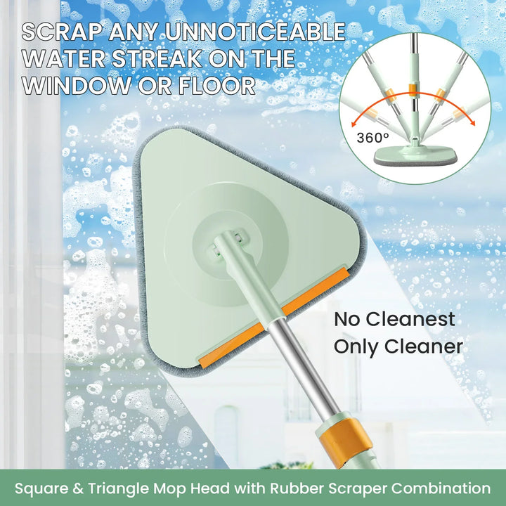 Selbstrotierender Flacher Wischmopp mit Eimer - SpinMop