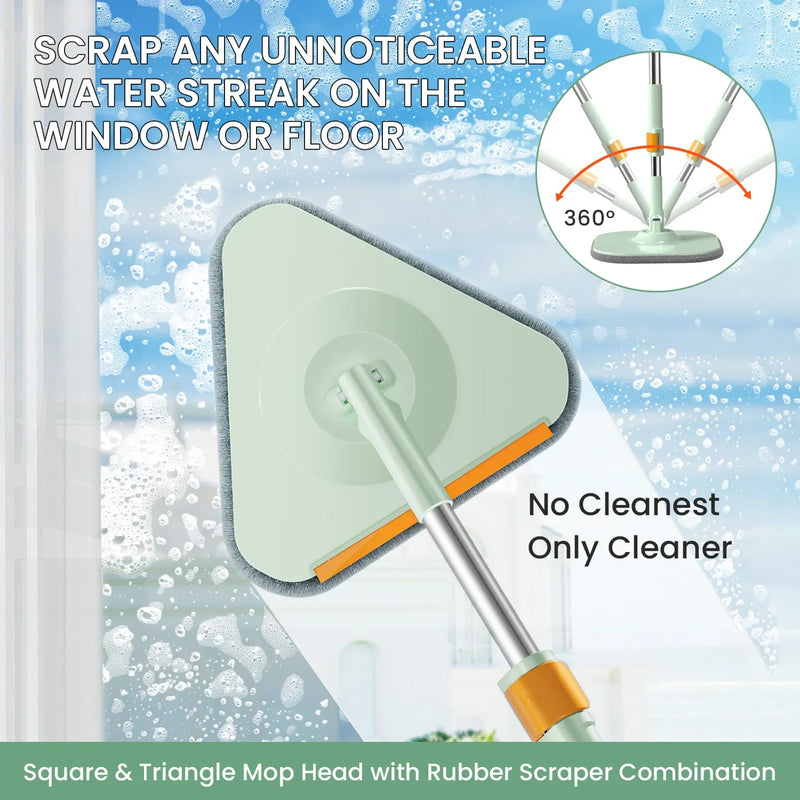 Selbstrotierender Flacher Wischmopp mit Eimer - SpinMop
