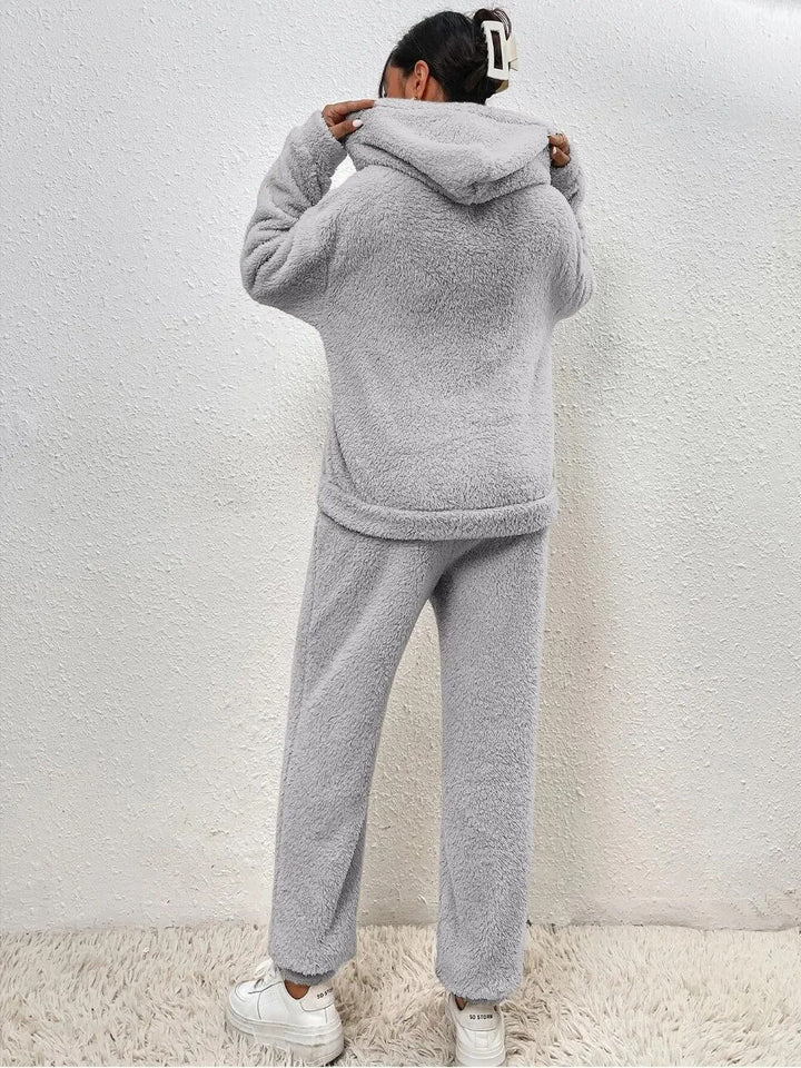 Ultra-Comfortable Teddy Onesie with Hood - Lana