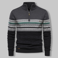 Gestreifter Zip-Pullover - SummitZip