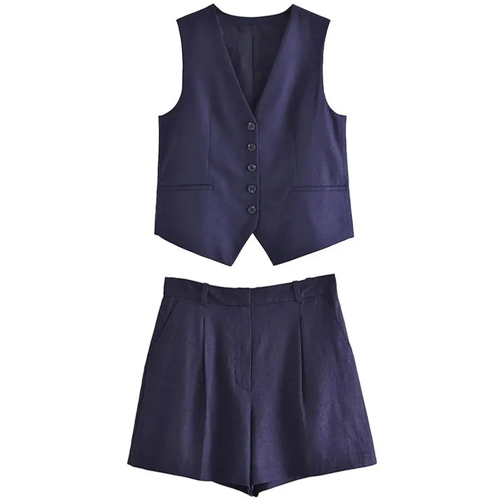 Tweedelige zomeroutfit met vintage-top – Amaya