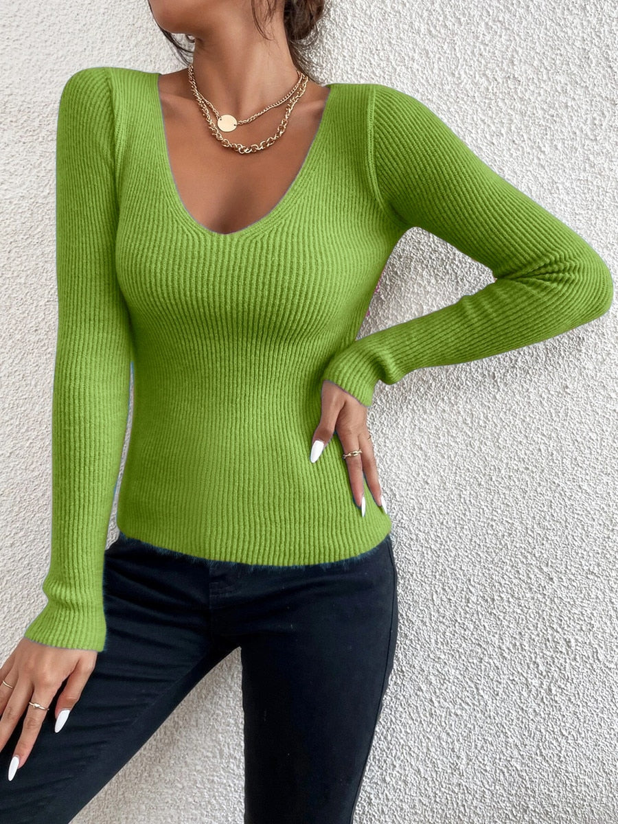 Women's V-neck Sweater – Alina