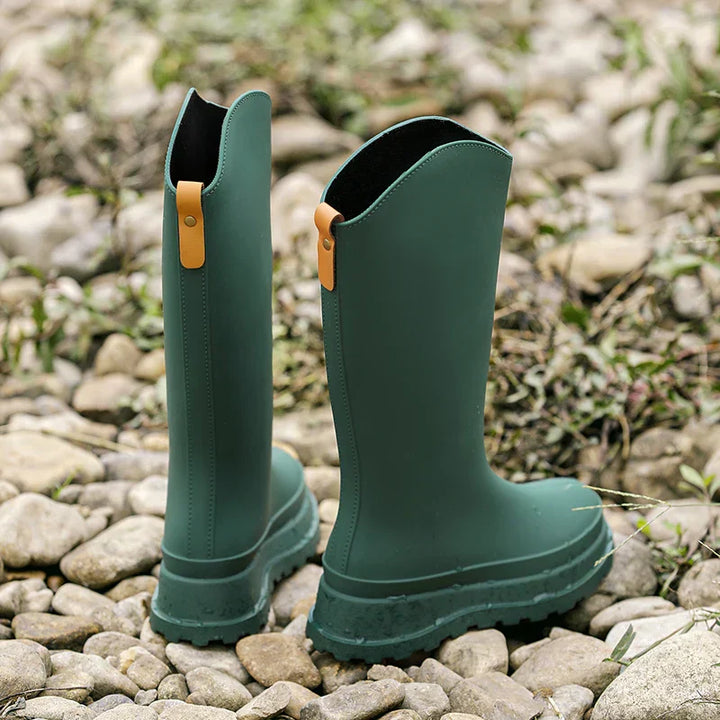 Hohe Damen Regenstiefel wasserdicht mit Komfortsohle – Maris