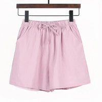 Luftige Damen-Leinen-Shorts mit Hoher Taille und Sportlicher Passform – Fenja