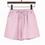 Luftige Damen-Leinen-Shorts mit Hoher Taille und Sportlicher Passform – Fenja