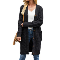 Gestrickte Damen-Cardigan mit Taschen – Noelle