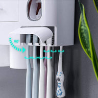 Smart Bathroom Accessory | With toothpaste dispenser, toothbrush holder & drawers