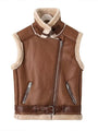 Amelia Leder-Bodywarmer | Warm & Trendy