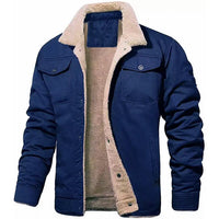 Herren-Bomberjacke aus Baumwollfleece – Ewan