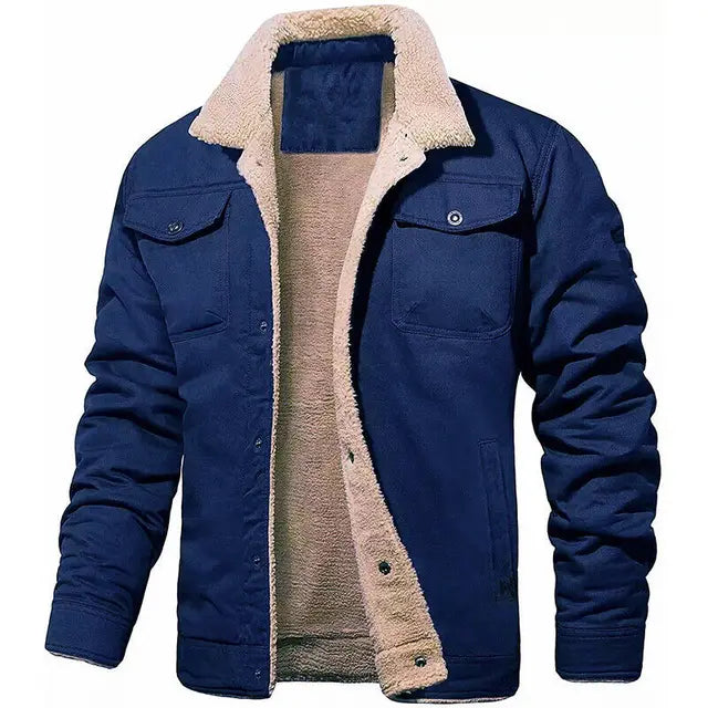 Herren-Bomberjacke aus Baumwollfleece – Ewan