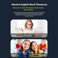Intelligent translation pen with offline scanning and 123 language support
