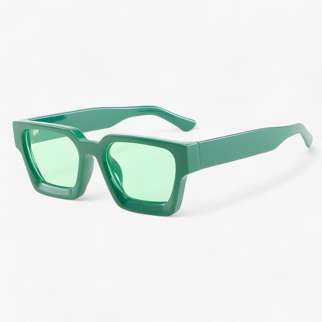 Retro Heren Vierkante Zonnebril - Calven
