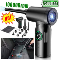 2-in-1 Tragbarer Druckluftstaubsauger und Bläser mit LED-Licht (7500mAh) - AirMaster