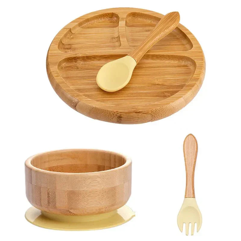 Kindergeschirr-Set mit Saugnapf - EcoFeast