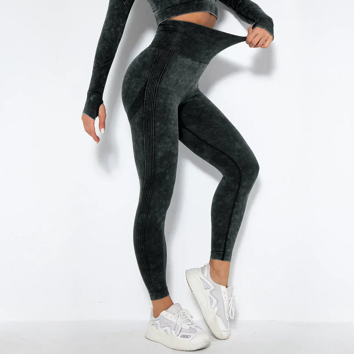 Nahtloses Damen Yoga Set mit Cropped Top - Nova
