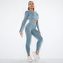 Nahtloses Damen Yoga Set mit Cropped Top - Nova