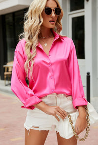 Satijnen Stijlvole Damesblouse – Mireille