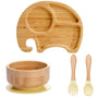 Kindergeschirr-Set mit Saugnapf - EcoFeast