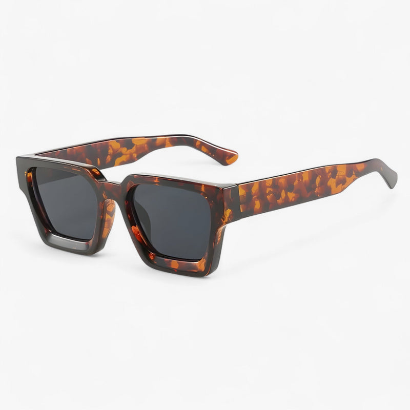 Retro Heren Vierkante Zonnebril - Calven