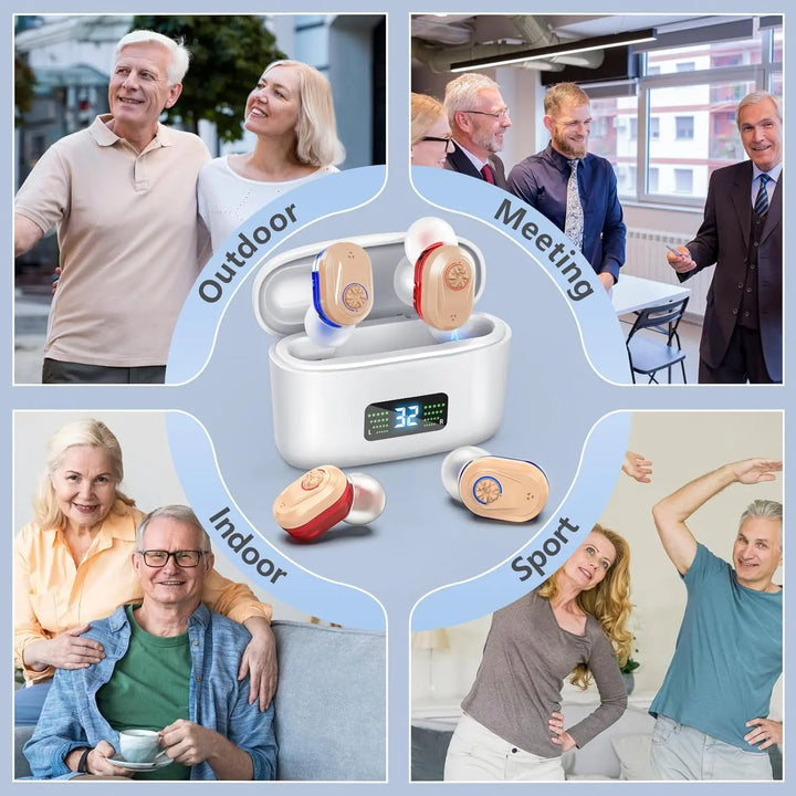 Wireless mini hearing aid with noise reduction – HearMax 
