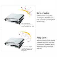 Multifunctionele Nooddeken en Isolatiedeken - ThermaShield Poncho