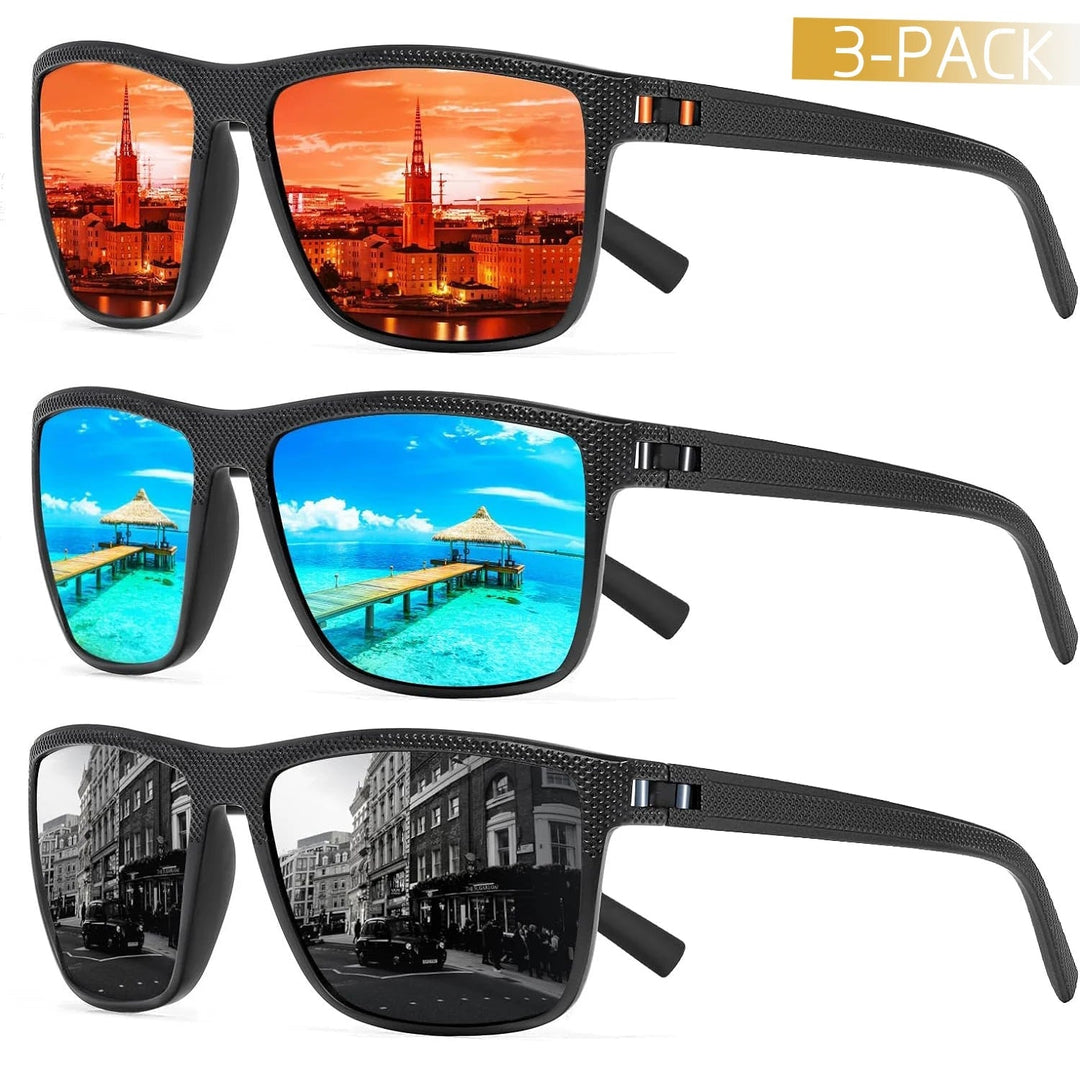 Gepolariseerde Zonnebril 3-Pack – Solvion