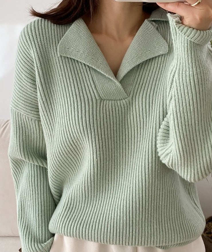 Gemütlicher Winterpullover mit V-Ausschnitt | Bequem & stilvoll
