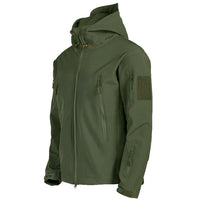 Herren Softshelljacke mit Kapuze - Titan