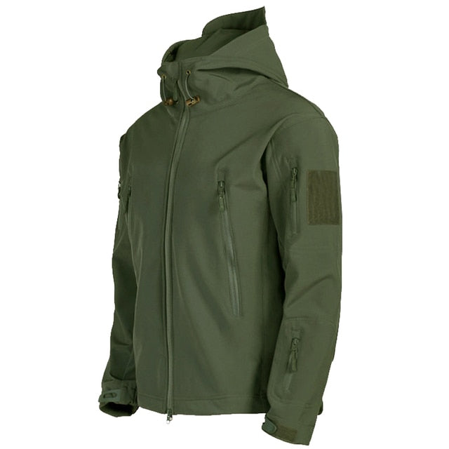 Herren Softshelljacke mit Kapuze - Titan