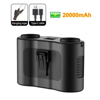 Portable Hip Clip Fan with Dual Air Outlets &amp; 20,000mAh Battery – BreezeMate