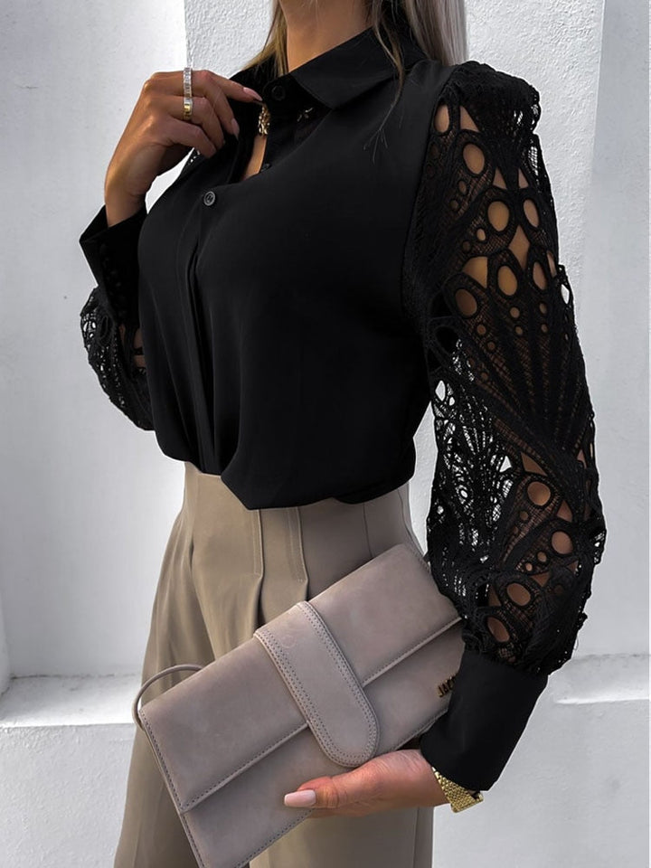 Lilou Bluse | Seidige Damenbluse